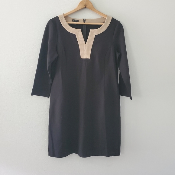 Talbots Dresses & Skirts - Talbots Black/Tan Sheath Dress